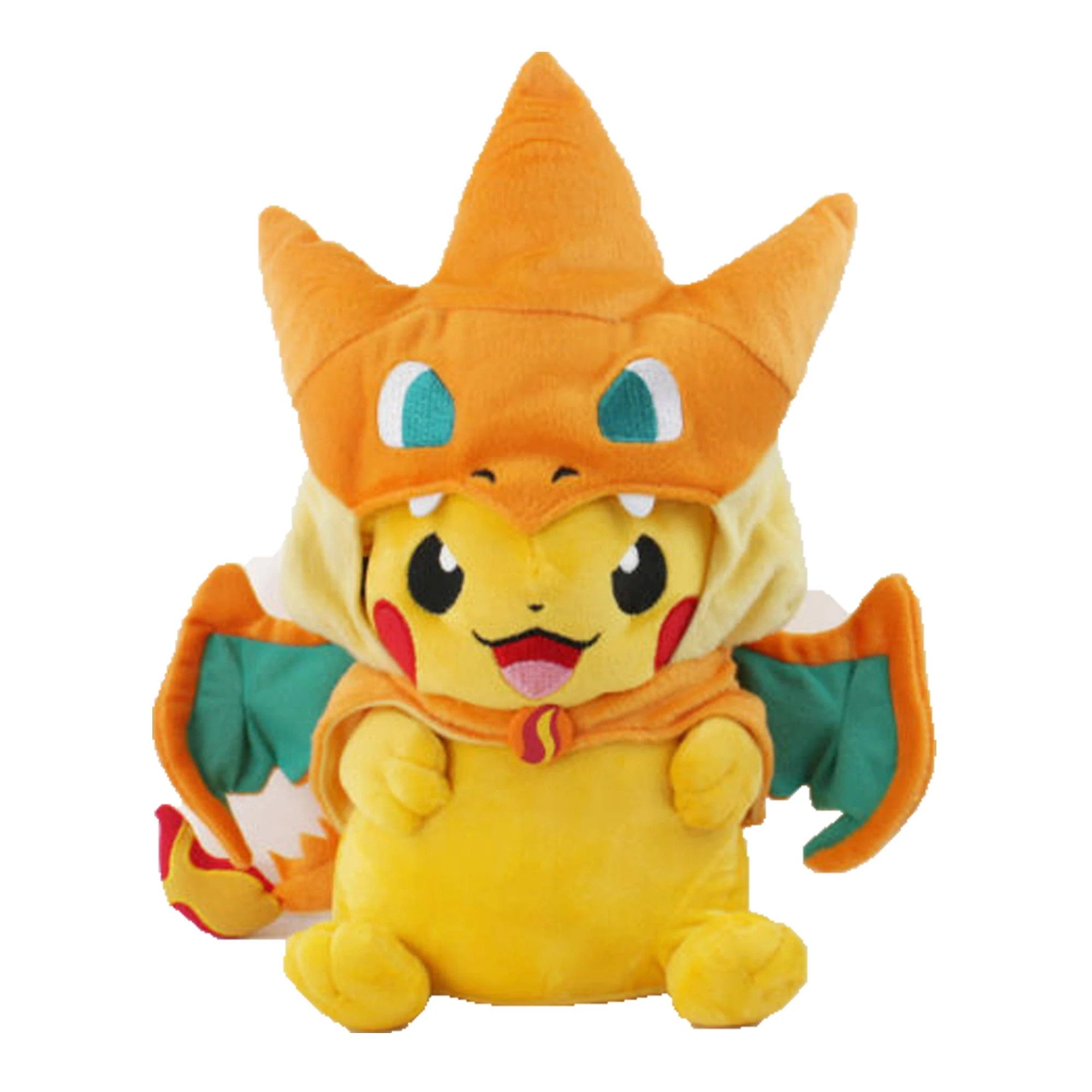 pikchu charizard themed plush